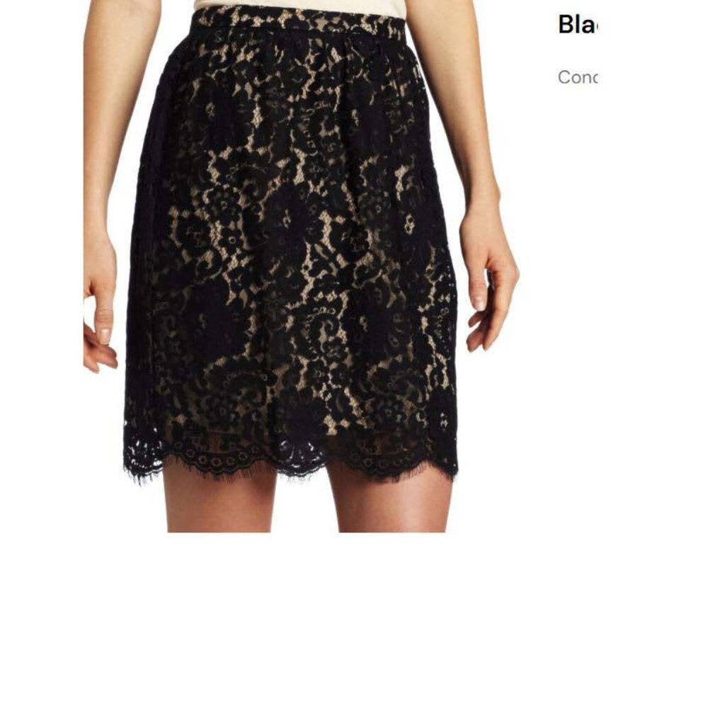 Robert Rodriguez Black Lace Skirt - Size 6